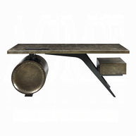 Industrial Bronze Aluminum Executive Desk