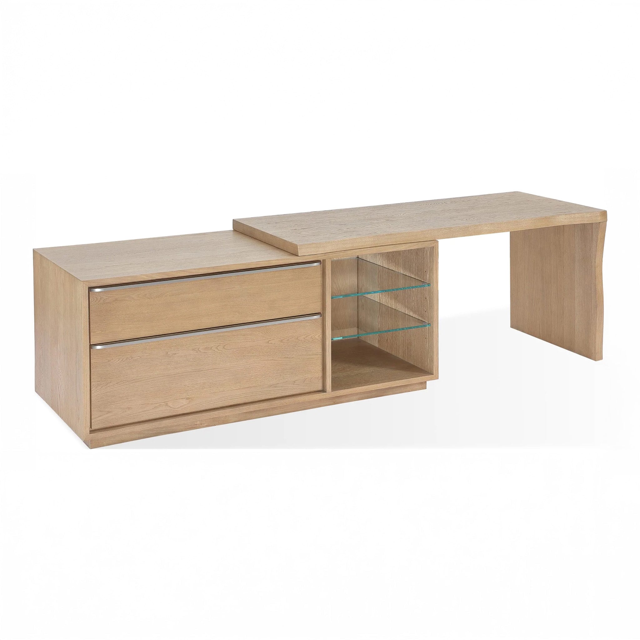 Live Edge Executive Desk with Credenza