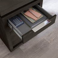 Single Pedestal Executive Desk in Solid Acacia