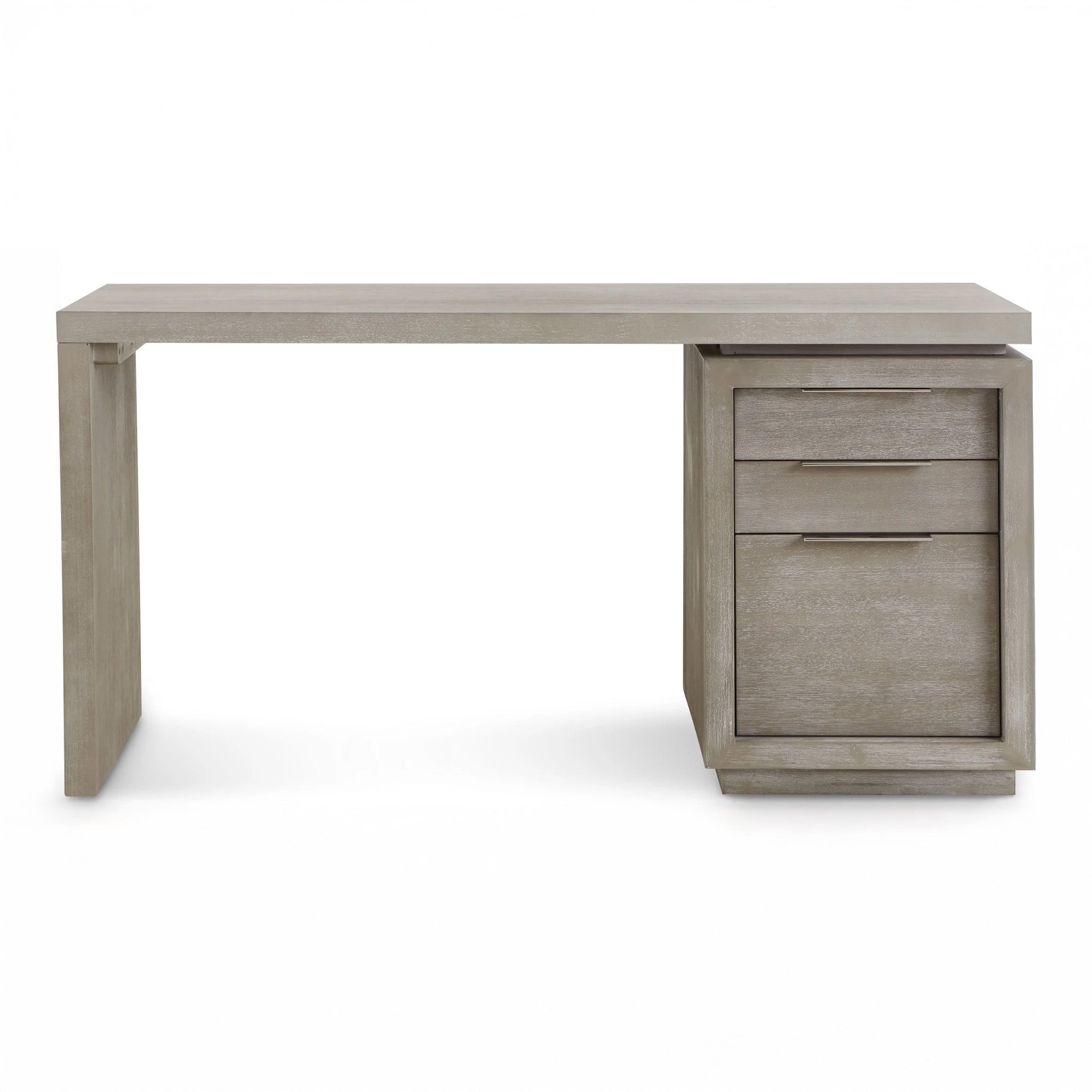 Single Pedestal Executive Desk in Solid Acacia
