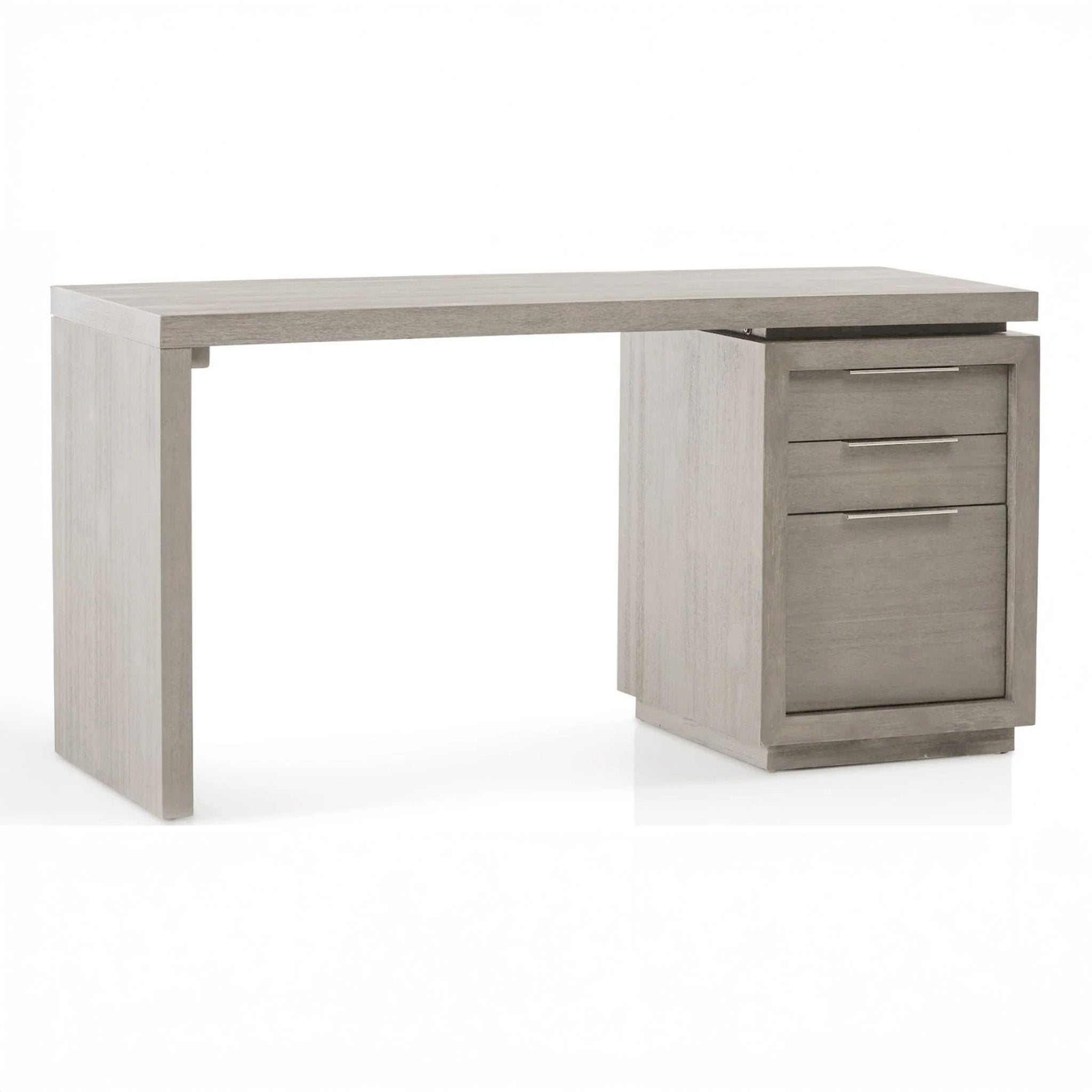 Single Pedestal Executive Desk in Solid Acacia