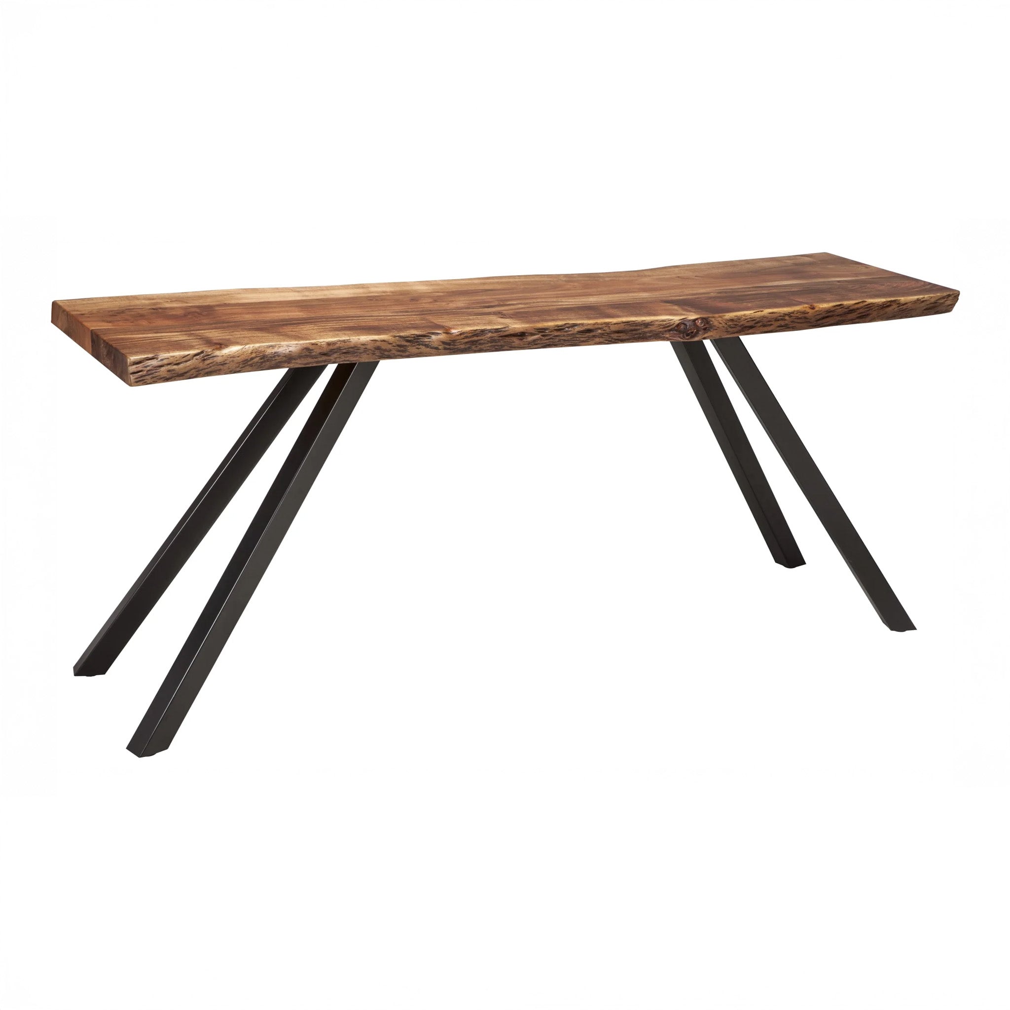 Live Edge Solid Acacia Wood Console Table