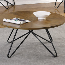 Dark Brown & Black Mid-Century Coffee Table