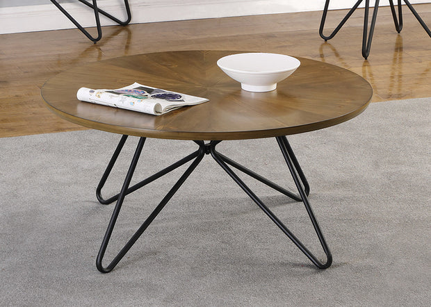 Dark Brown & Black Mid-Century Coffee Table