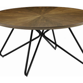 Dark Brown & Black Mid-Century Coffee Table