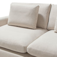 modular sectional pieces shown separately