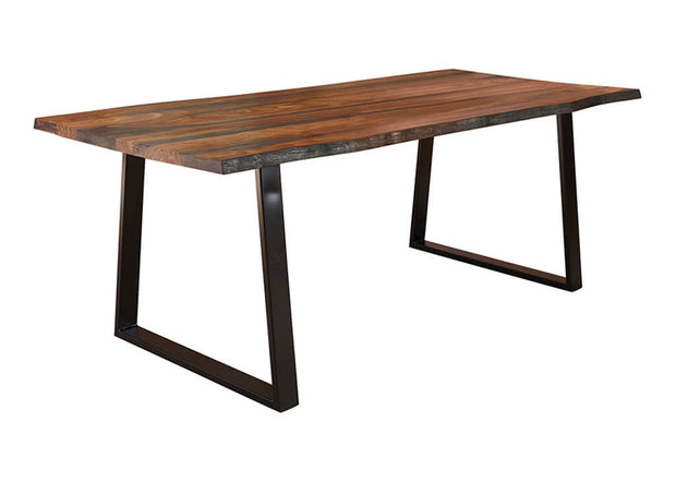 Sheesham Wood & Metal Dining Table
