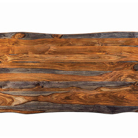 Sheesham Wood & Metal Dining Table