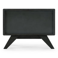 Gray Mid-Century Nightstand