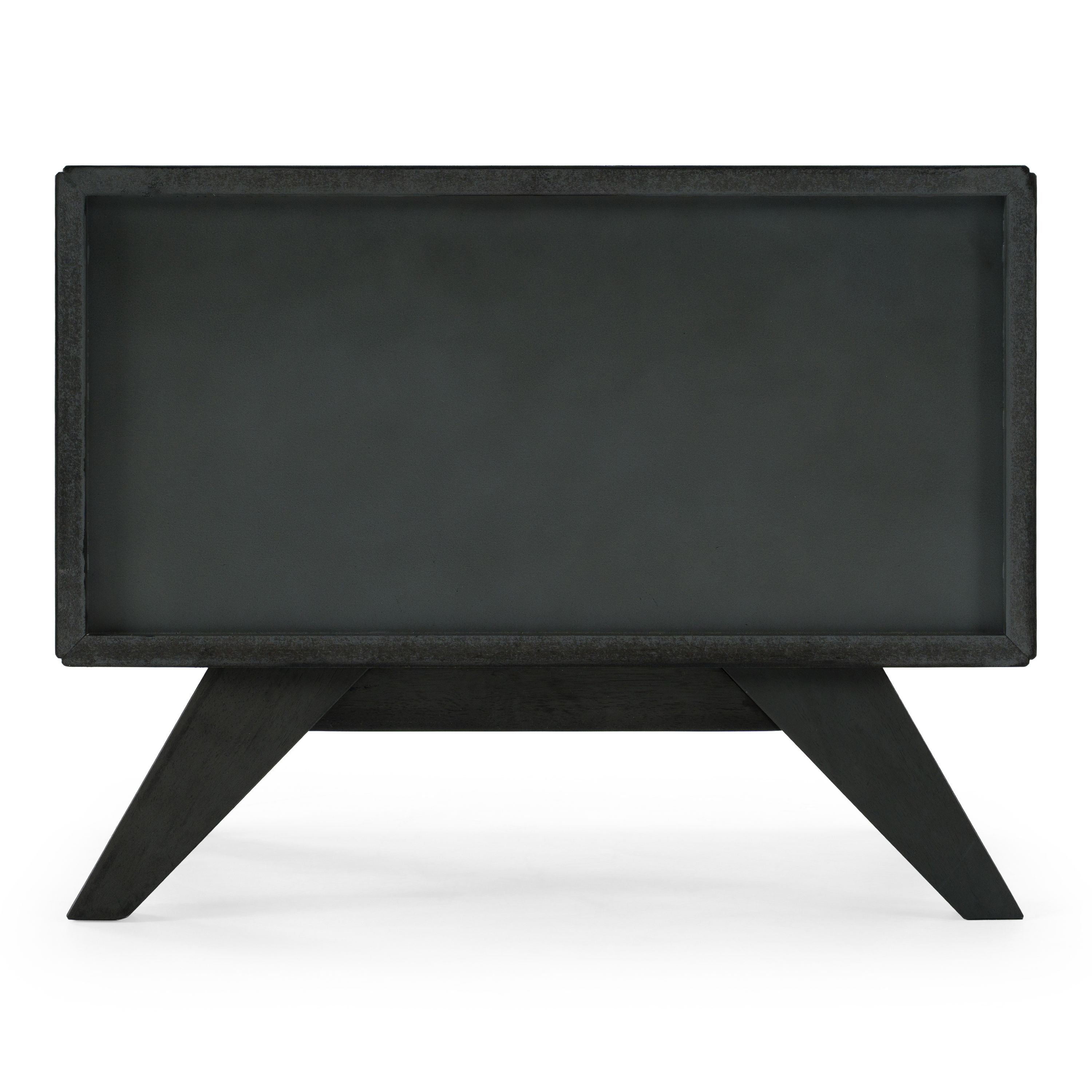Gray Mid-Century Nightstand