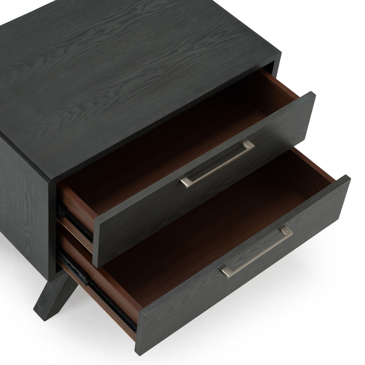 Gray Mid-Century Nightstand