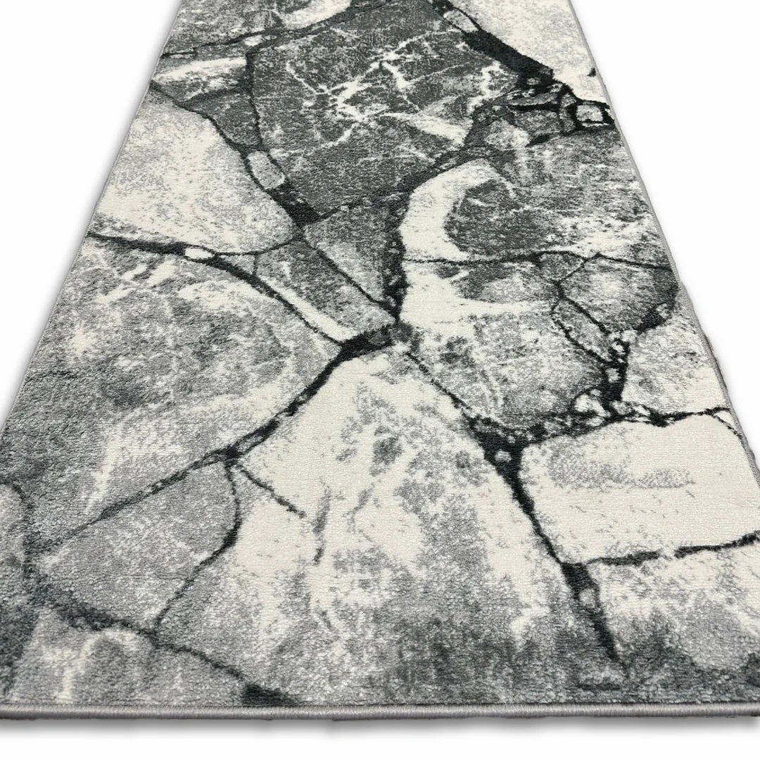 Recycled Stone Pattern Rug Modern Stone Pattern Area Rug – Caravana Furniture Shop