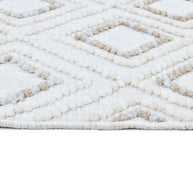 Machine Washable Diamond Area Rug