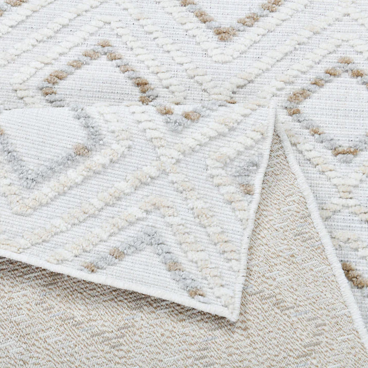 Machine Washable Diamond Area Rug