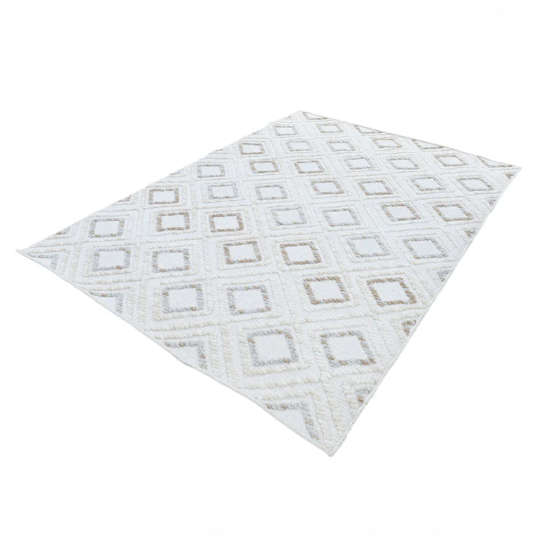 Machine Washable Diamond Area Rug