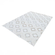 Machine Washable Diamond Area Rug