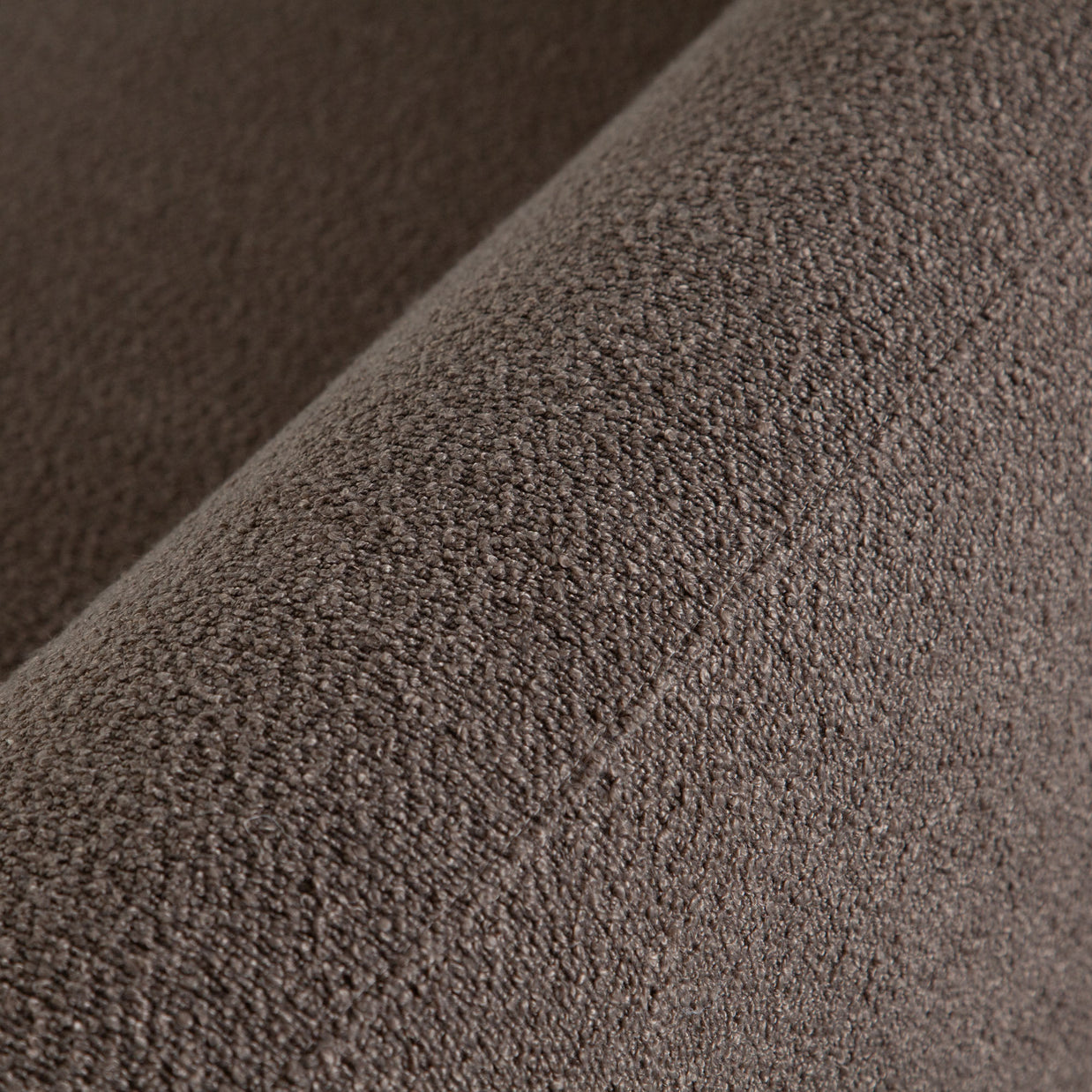 Arm detail on organic modern toffee sofa