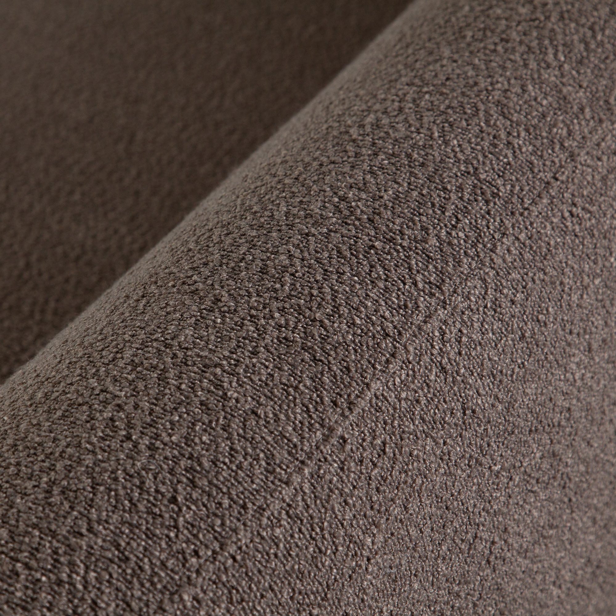Arm detail on organic modern toffee sofa
