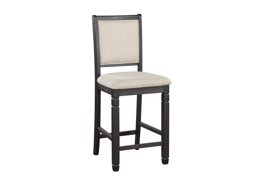 Transitional Black & Beige 5 PC Counter Height Set