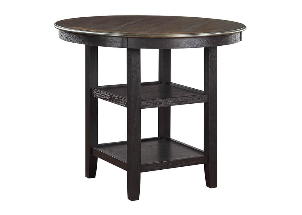 Transitional Black & Beige 5 PC Counter Height Set