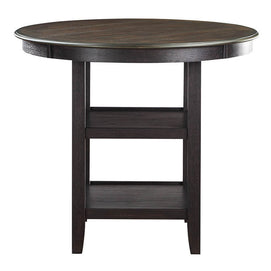 Transitional Black & Beige 5 PC Counter Height Set