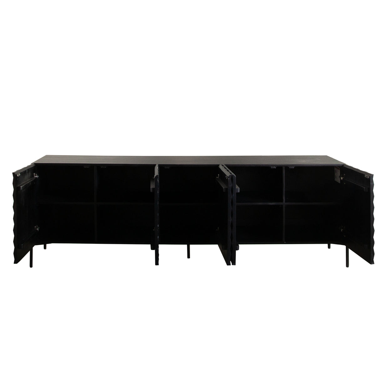 Geometric Sideboard – Matte Black