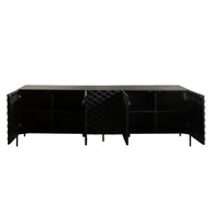 Geometric Sideboard – Matte Black