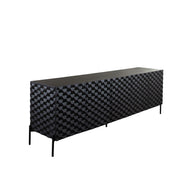 Geometric Sideboard – Matte Black