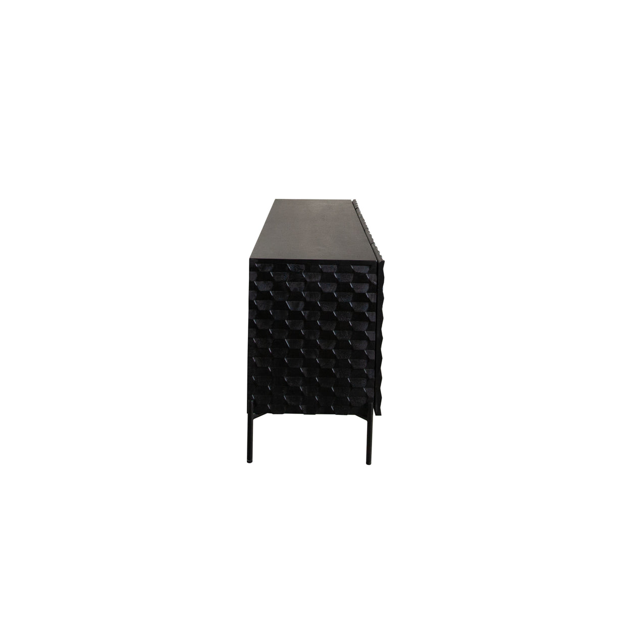 Geometric Sideboard – Matte Black