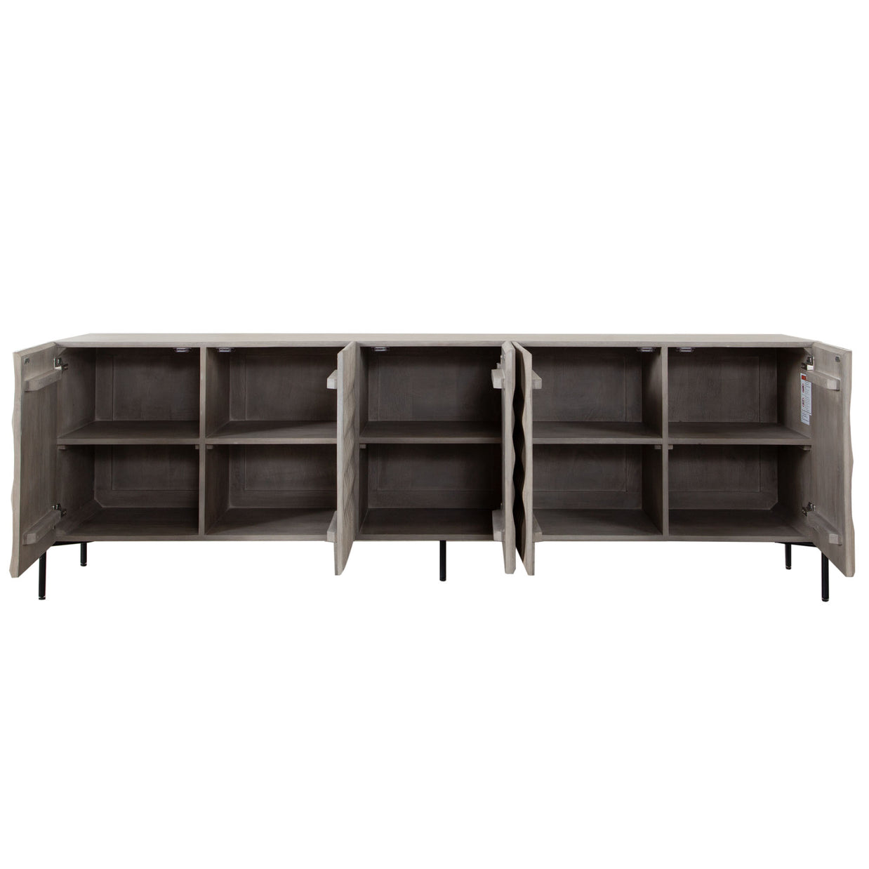 Sculpted Wood Sideboard – Ash Finish