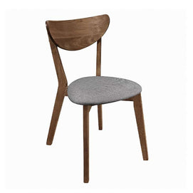 Walnut & Gray Retro-Inspired 6 PC Dining Set