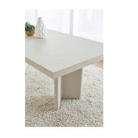 Stone double pedestal dining table