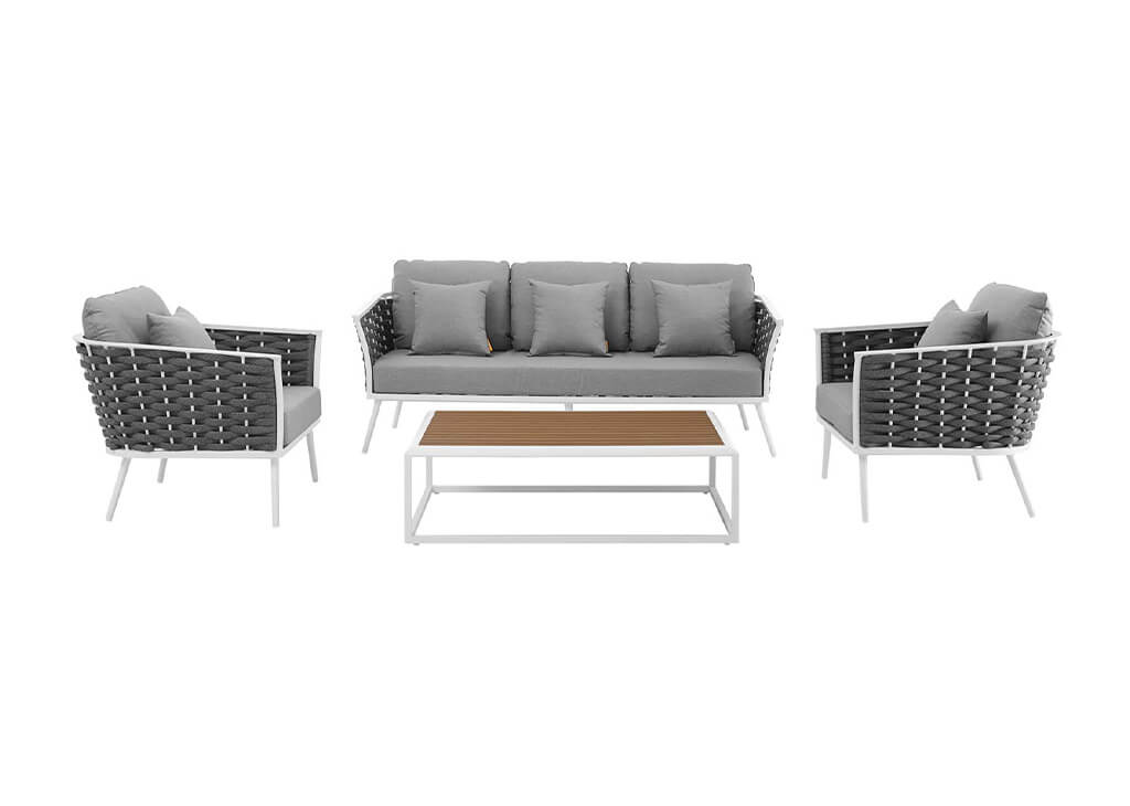 Woven Outdoor Patio 4 PC Set