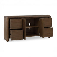 2 Door / 4 Drawer Acacia Wood Sideboard