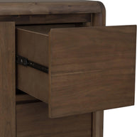 2 Door / 4 Drawer Acacia Wood Sideboard