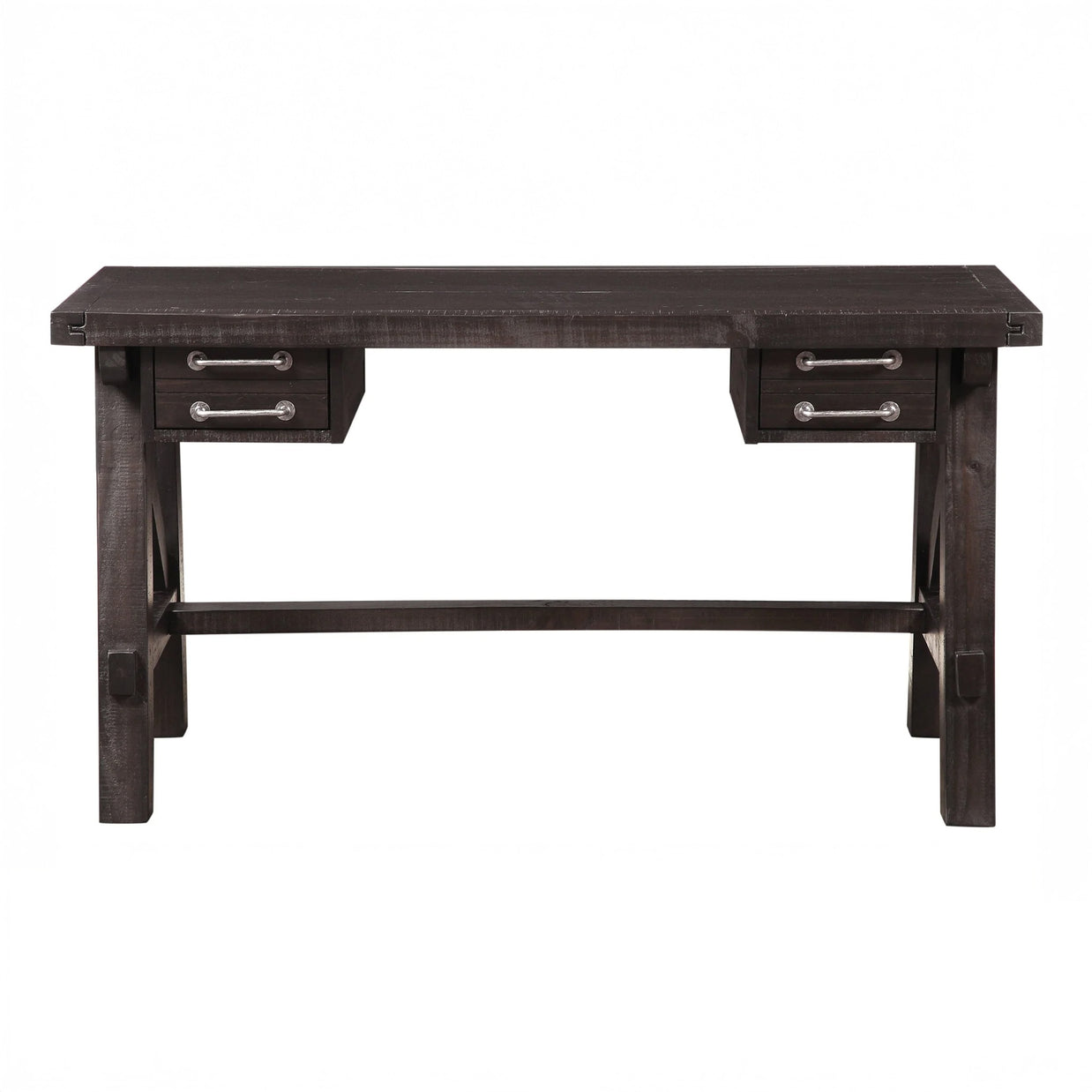 Industrial Solid Wood Writing Desk
