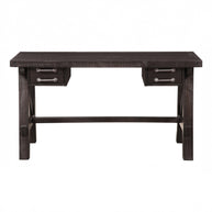 Industrial Solid Wood Writing Desk