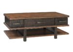 Distressed Metal Lift-Top Coffee Table