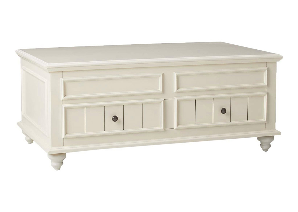 Ivory Lift-Top Coffee Table