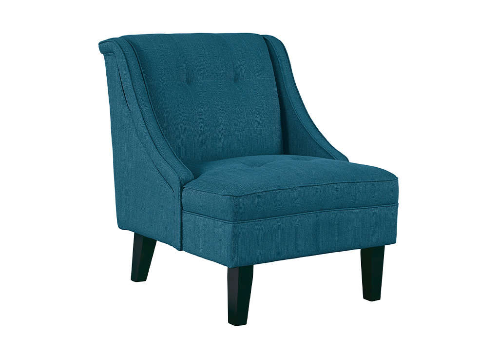 Modern Wingback Accent Chair in Blue