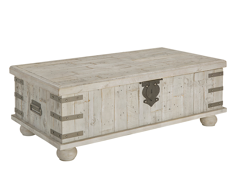 Reclaimed Whitewash Lift-top Coffee Table