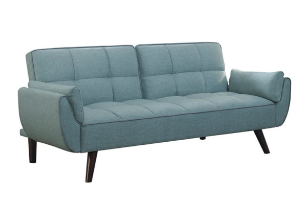 Turquoise Mid-Century Sofa Bed