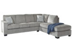 Chenille-Like Upholstered Sectional