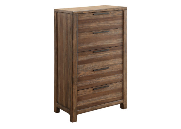Contemporary Natural Tone Finish Chest of Drawers