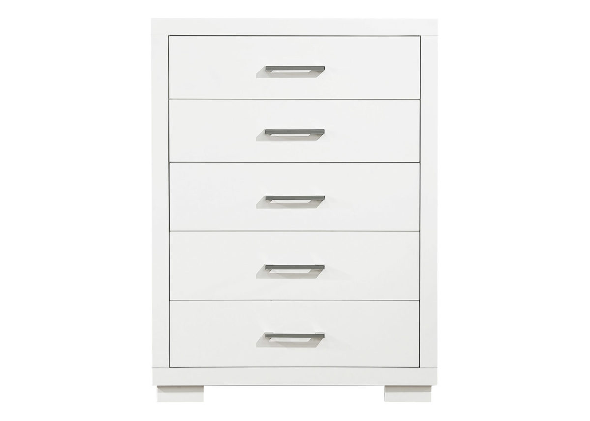 Modern White Chest of Drawers Front