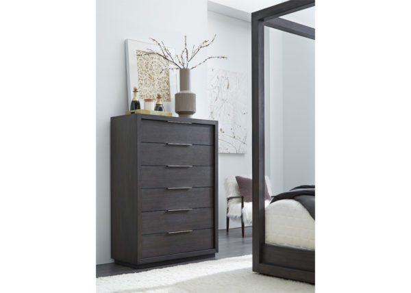 Basalt Gray Finish Chest of Drawers