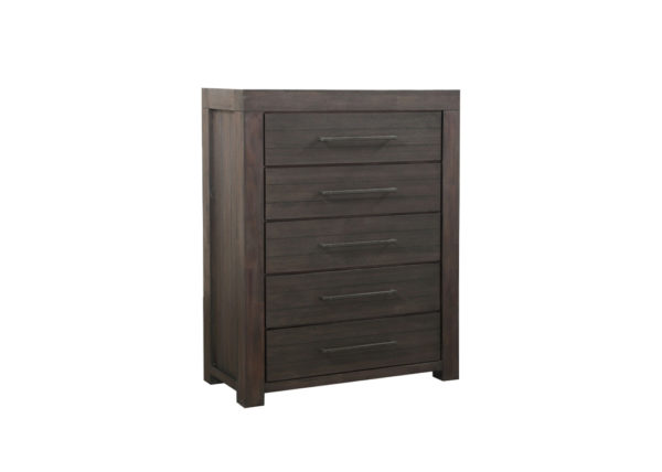 Basalt Gray Solid Acacia Chest of Drawers