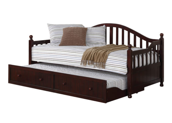Cappuccino Finish Daybed w/ Pull-Out Trundle