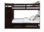 Espresso Twin Bunk Bed w/Trundle & Storage