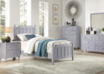 Gray Farmhouse Style Youth Bed Frame - Twin